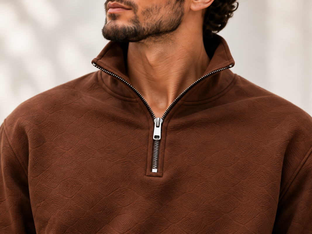 Un col half-zip polyvalent